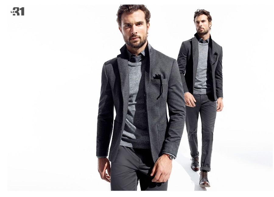 Walter Savage Dons Gray Sartorial Men’s Styles for Simons