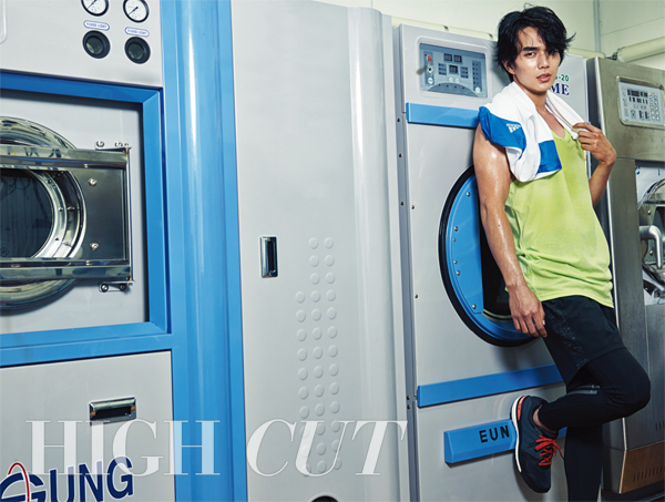 Yoo Seung Ho photographed for volume 156 of High Cut.