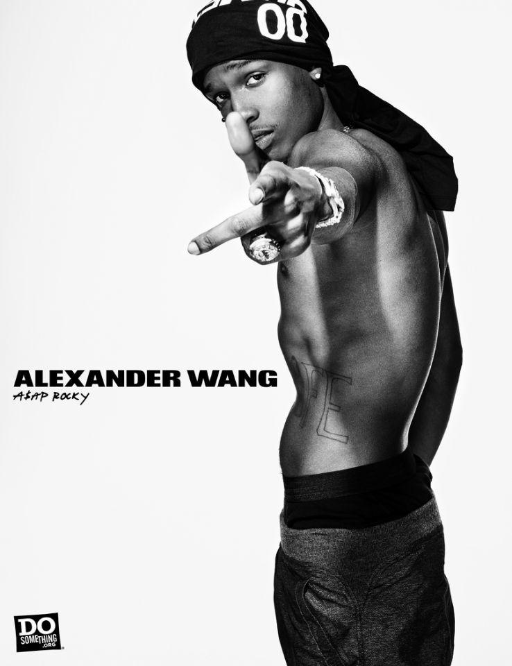 Alexander Wang DoSomething Campaign ASAP Rocky Shirtless