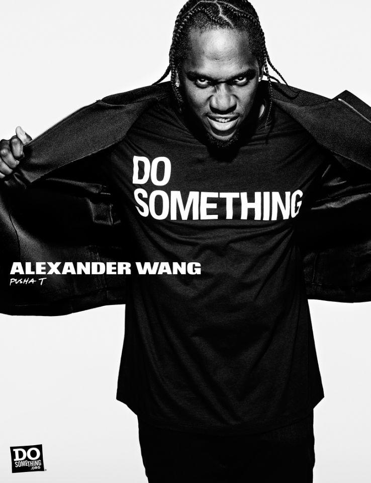 Pusha T for Alexander Wang x DoSomething Campaign