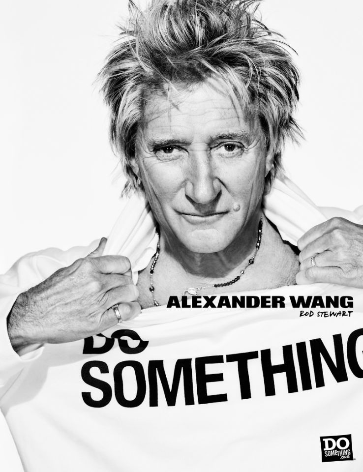 Rod Stewart for Alexander Wang x DoSomething Campaign