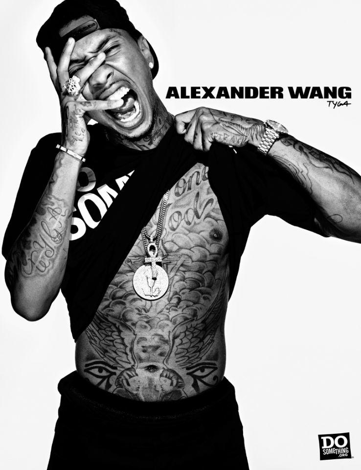 Tyga for Alexander Wang x DoSomething Campaign