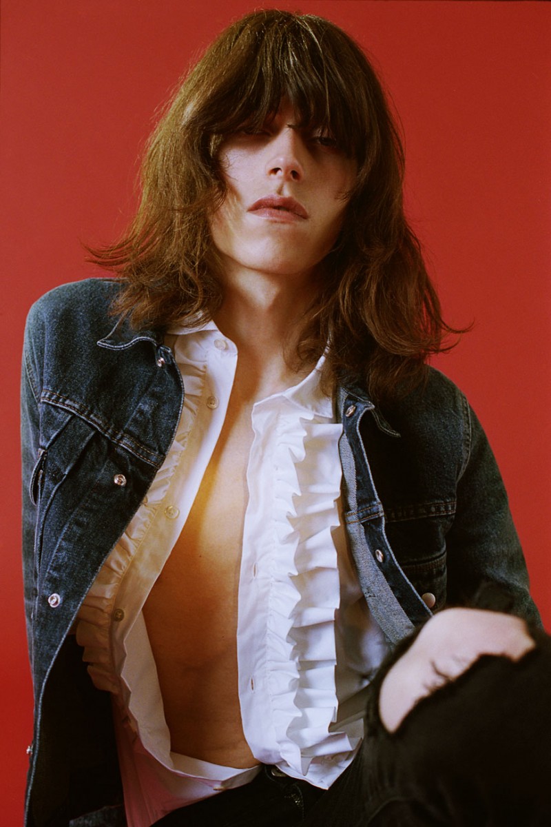 British model Harry Curran channels a rock edge for April77 Fall/Winter 2015