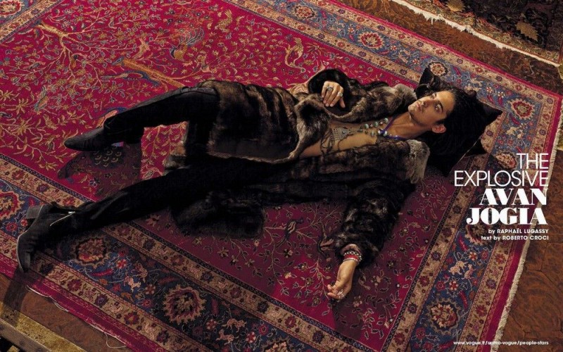 Avan Jogia rocks a fur coat for L'Uomo Vogue.