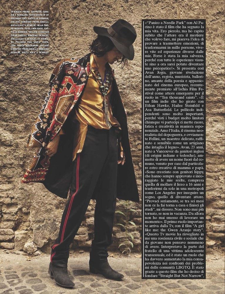 Embracing Bohemian styles, Avan Jogia is photographed by Raphael Lugassy.