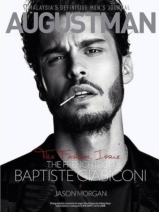Baptiste Giabiconi August Man 2015 Cover 001 Baptiste Giabiconi lands a cover for August Man Malaysia. Photographed by Anthony Meyer, Baptiste is styled by Sara Bascunan with creative direction by Melvin Chan.