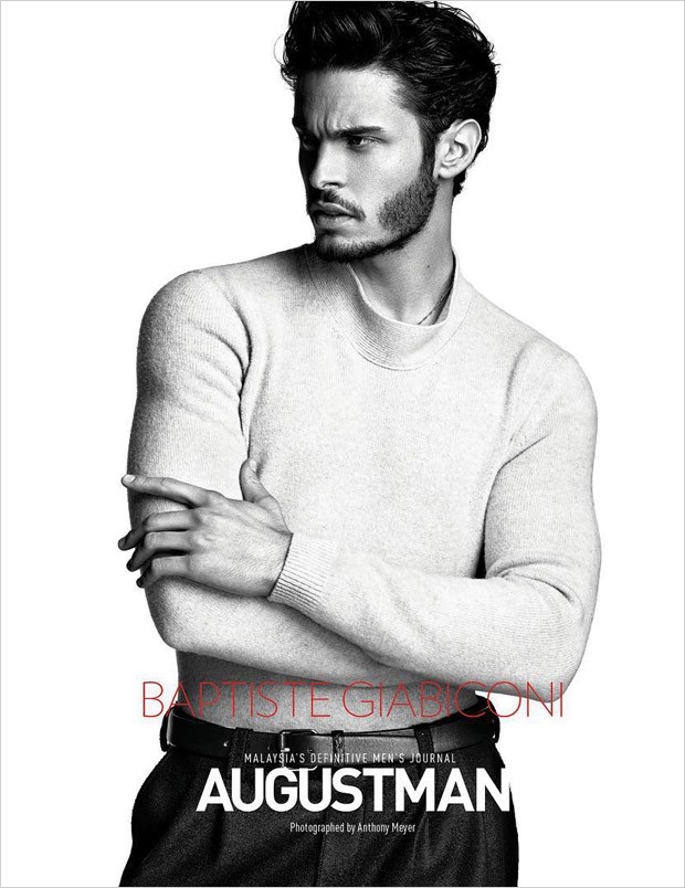 Baptiste Giabiconi August Man 2015 Photo Shoot