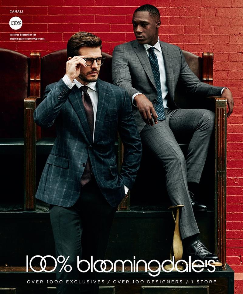 Models Diego Miguel and Emmanuel Amorin for Bloomingdale's Fall 2015 Campaign