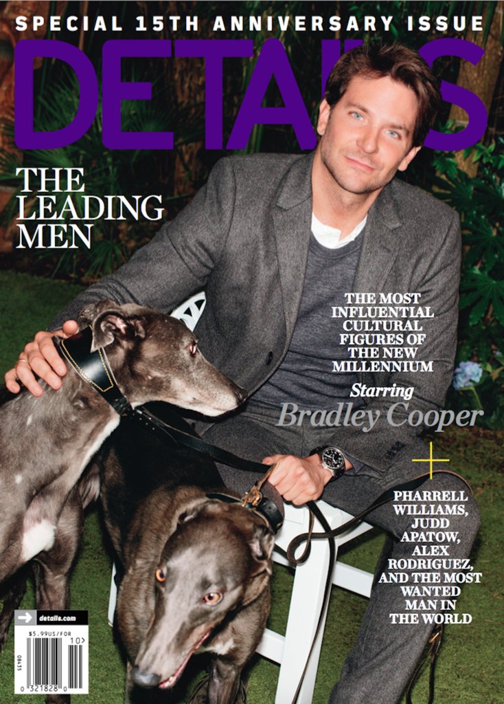 Bradley Cooper covers the October 2015 issue of Details