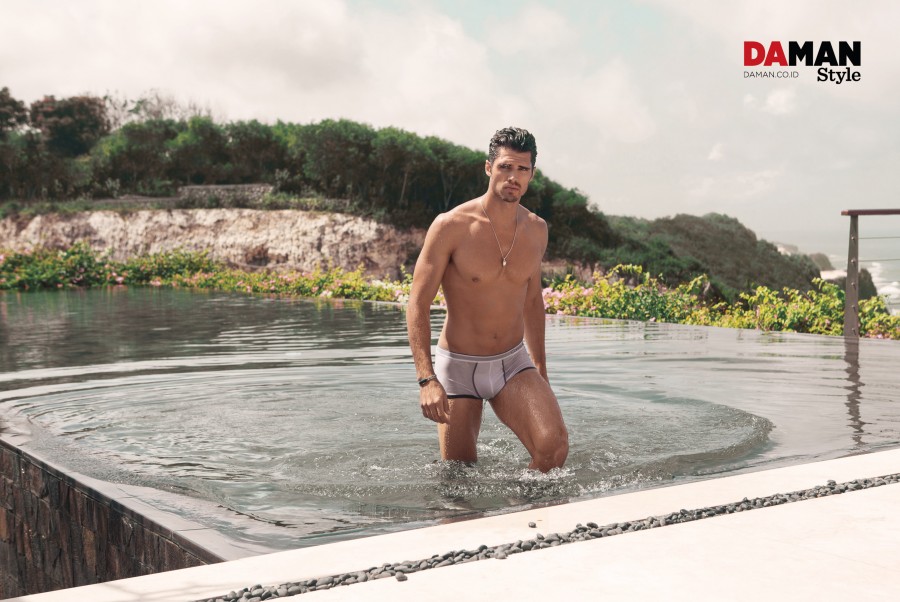 Brian Shimansky Wet Underwear Model Da Man Style Bali Photoshoot