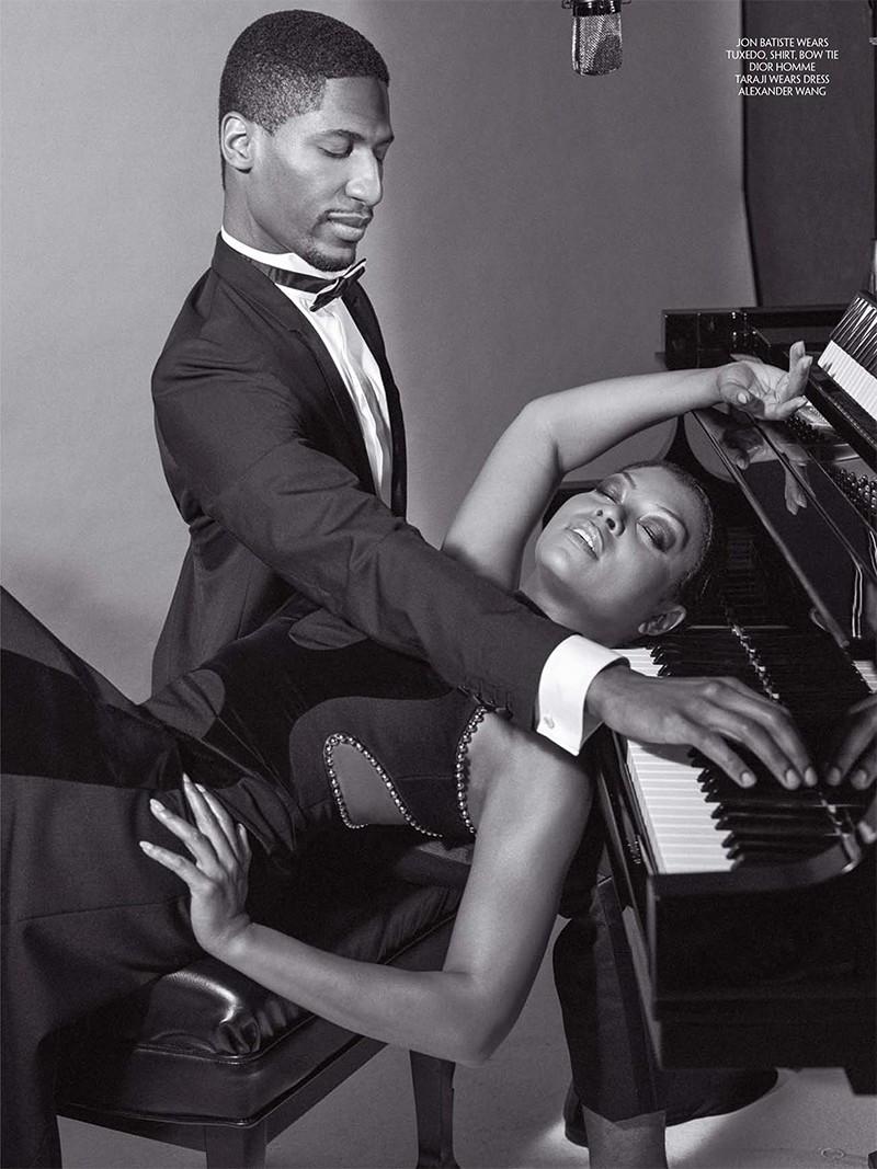 Singer John Batiste and Taraji P Henson