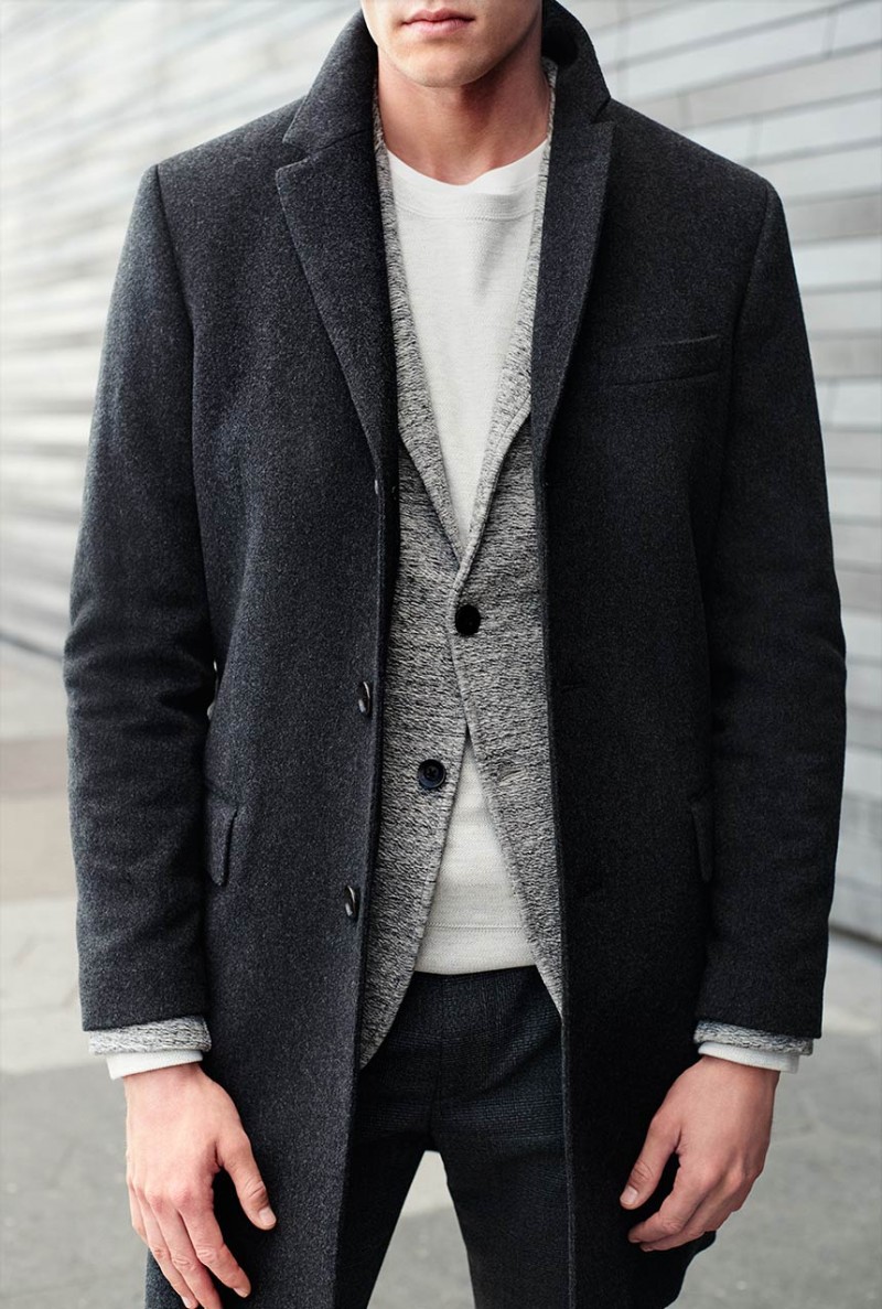 Tom Barker showcases an easy fall look from Club Monaco.