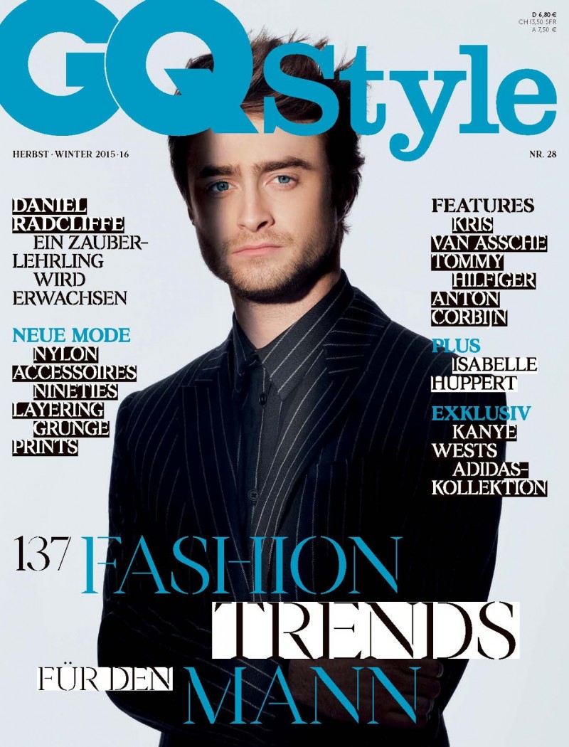 Daniel Radcliffe covers the fall-winter 2015 edition of GQ Style Germany.