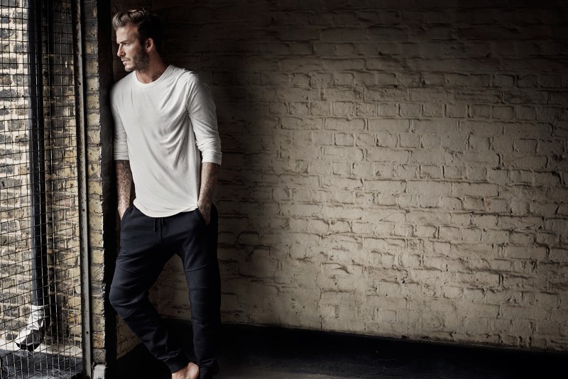 David Beckham sports Belstaff essentials.