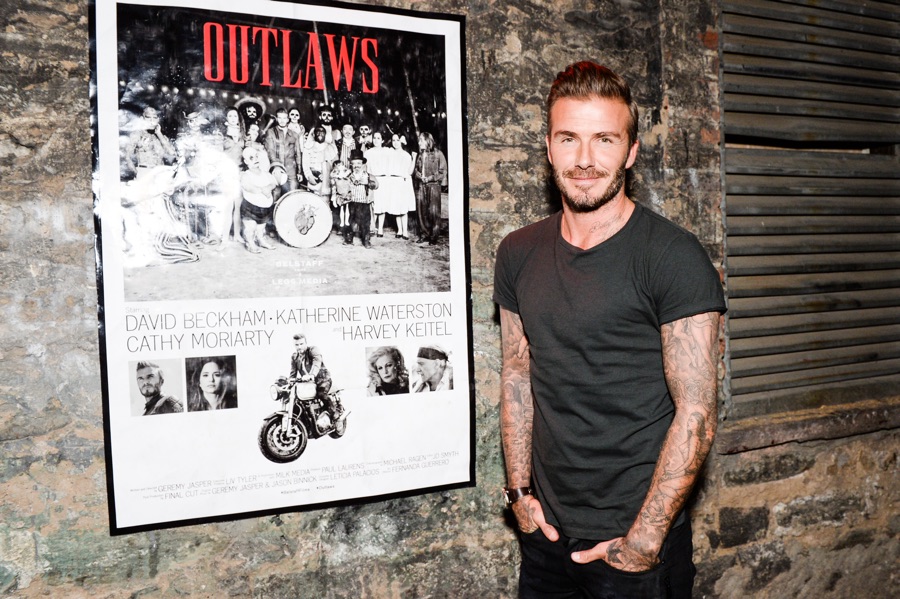 David Beckham Celebrates Belstaff Film 'Outlaws'
