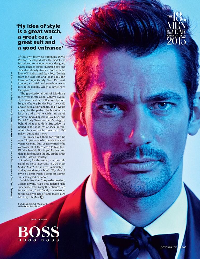 David Gandy photographed by Arnaldo Anaya-Lucca for British GQ