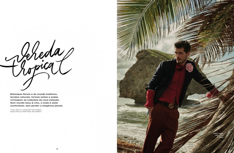 Diego Miguel appears in an editorial for L'Officiel Hommes Brazil.