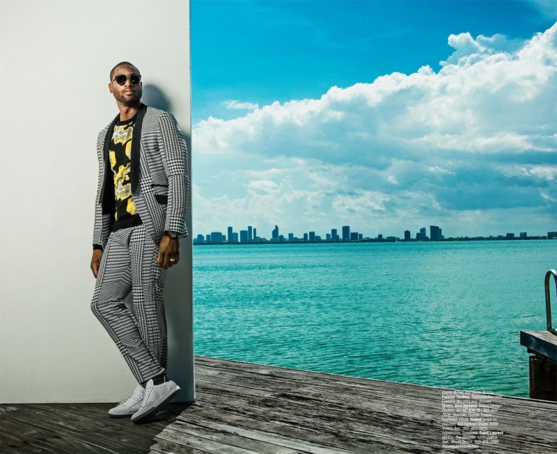 Dwyane Wade Ocean Drive 2015 Cover Photo Shoot 002