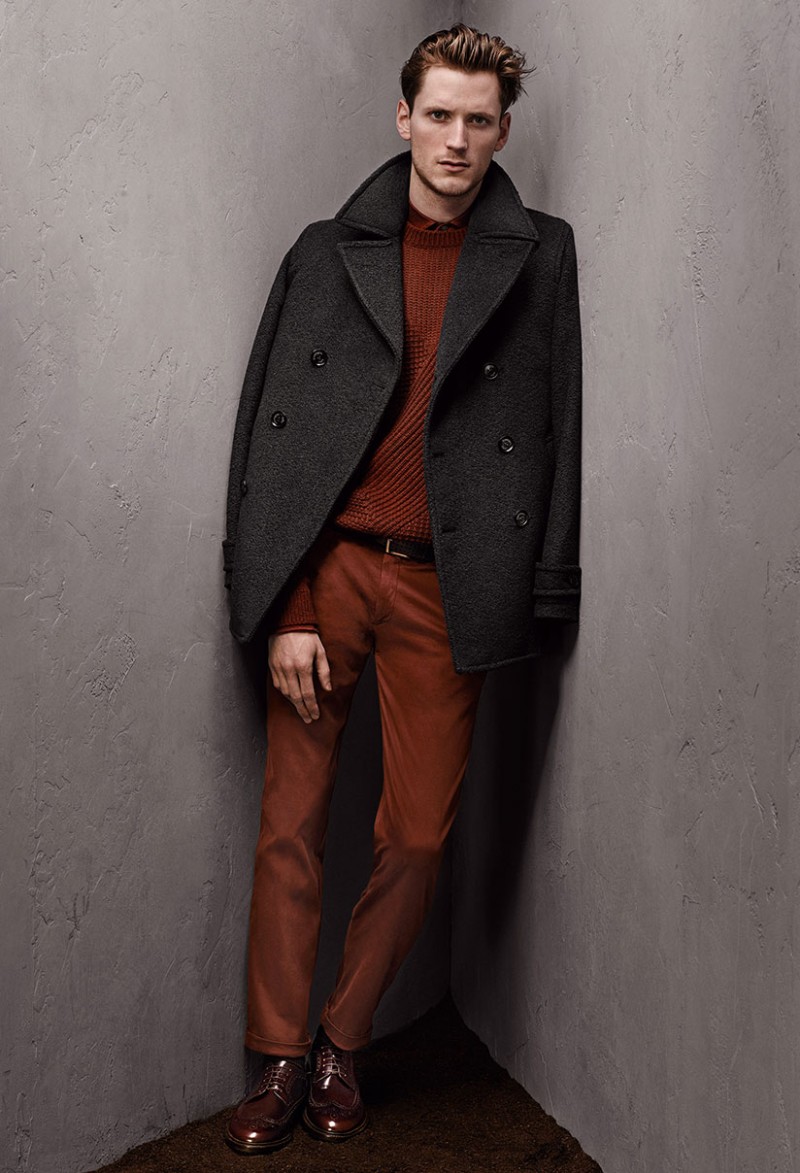 Model Bastiaan Ninaber for Ermenegildo Zegna Fall/Winter 2015