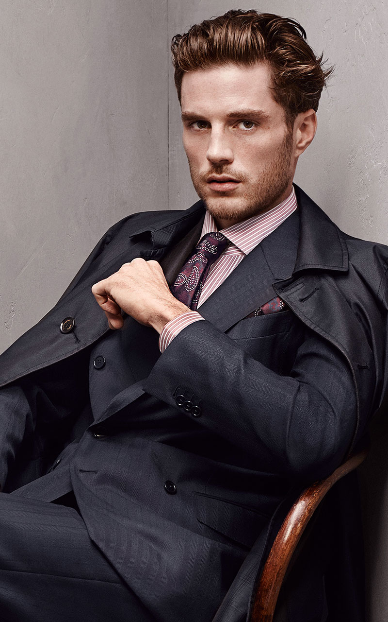 Model Casey Taylor for Ermenegildo Zegna Fall/Winter 2015