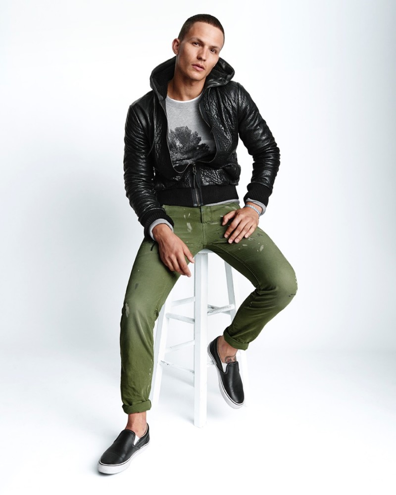 Nathaniel wears NSF for Gap