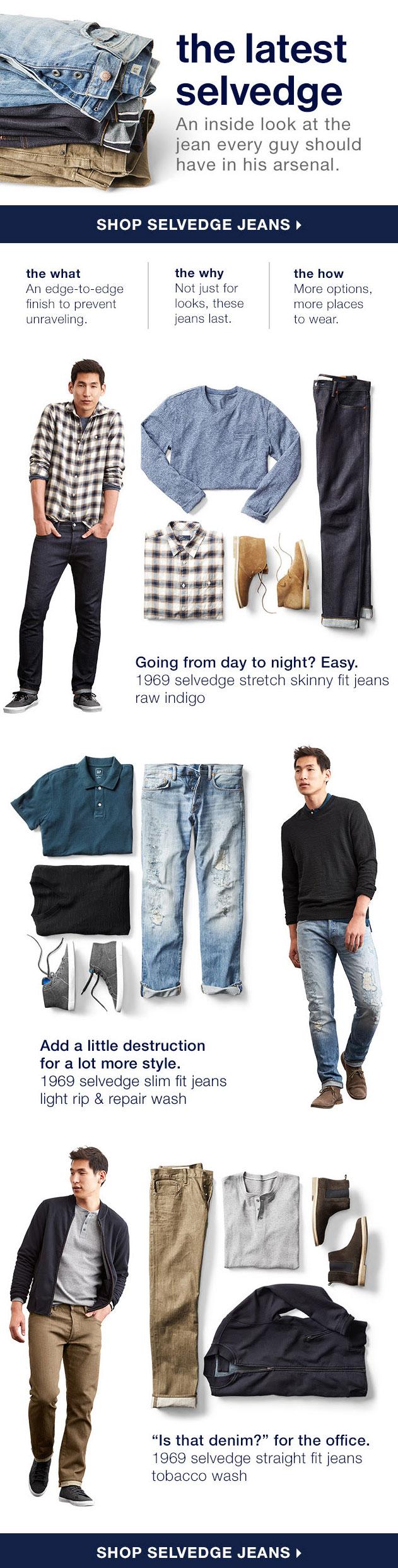 Gap Men Selvedge Jeans