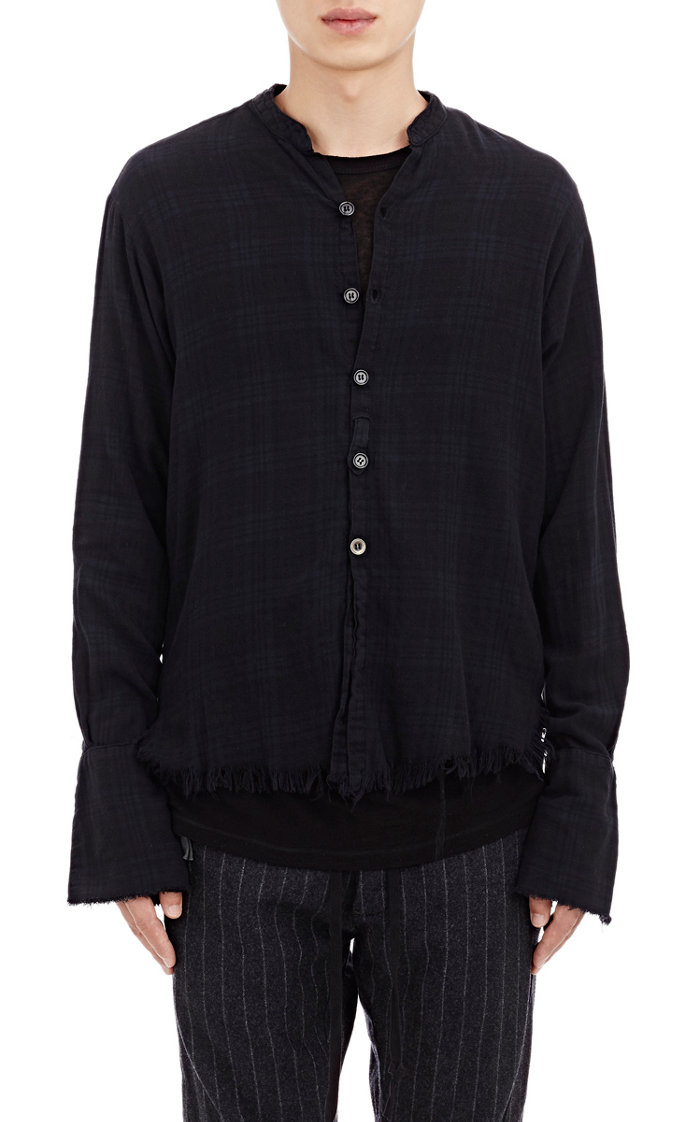 Greg Lauren Plaid Flannel Shirt