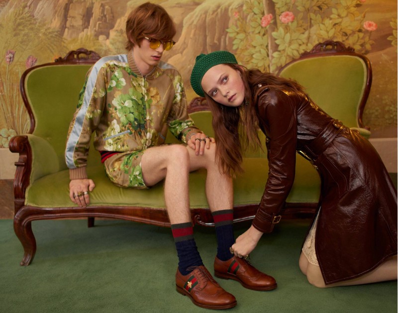 Model Taavi Mand for Gucci Cruise 2016 Campaign