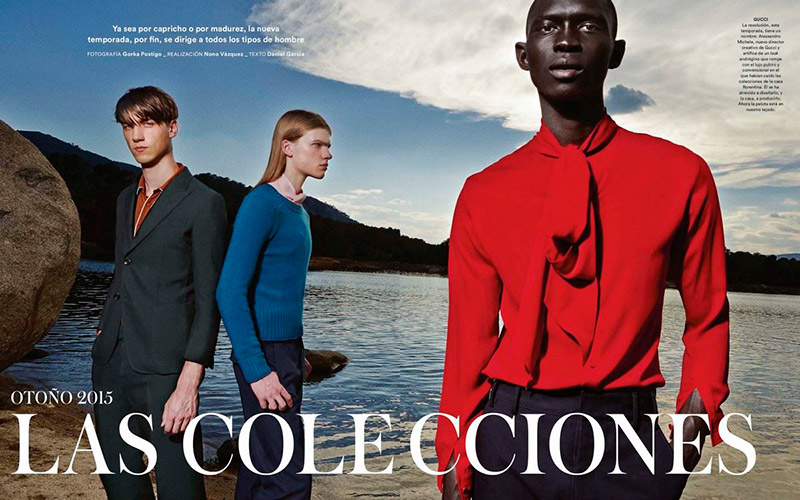 Models Harvey James, Hugo Goldhoorn and Fernando Cabral don the fall collections for Icon magazine.