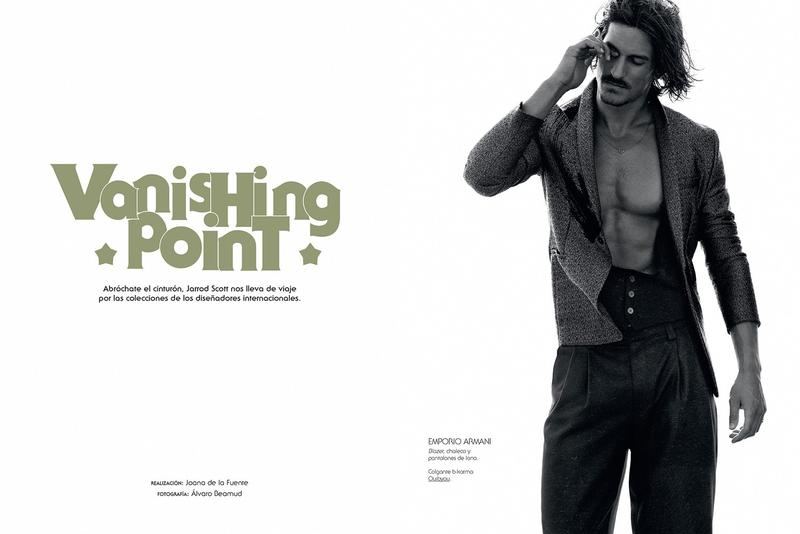 Jarrod Scott stars in an editorial for the October 2015 issue of GQ España.