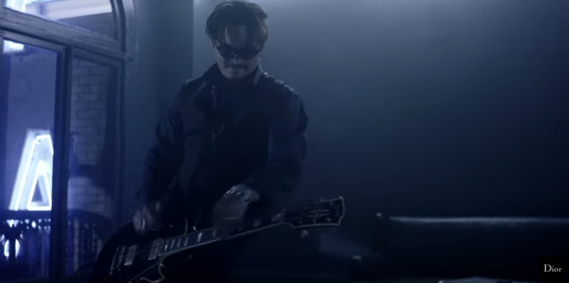 Johnny Depp rocks out as a musician. 