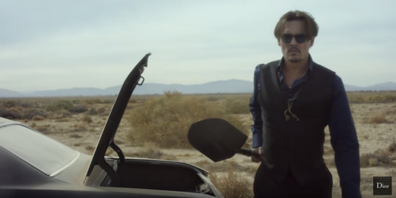 Johnny Depp gets out the shovel for a moment of discovery.