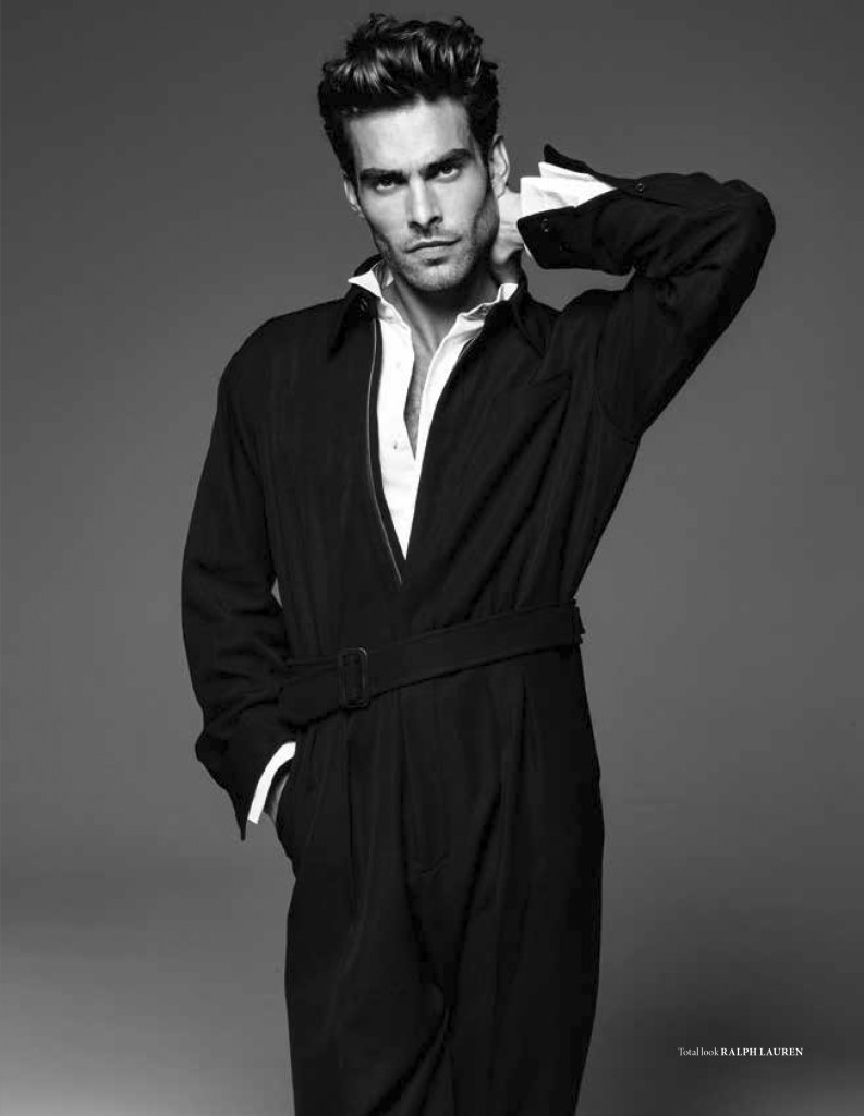 Jon Kortajarena models a look from Ralph Lauren.