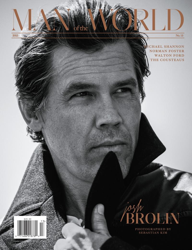 Josh Brolin photographed by Sebastian Kim and styled by Allan Kennedy for Man of the World's fall-winter 2015 issue