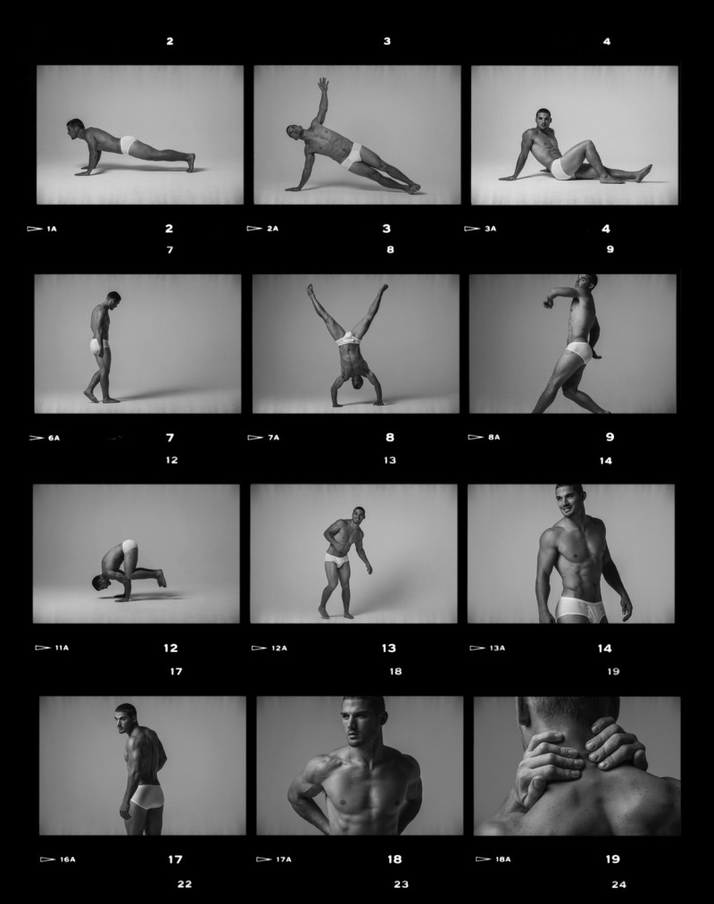 Kerry Degman's contact sheet from photographer Luc Braquet 