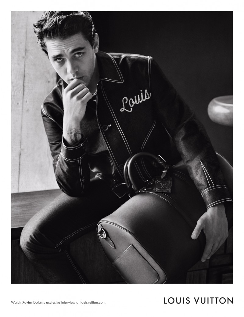 Xavier Dolan photographed by Alasdair McLellan for Louis Vuitton's fall-winter 2015 campaign.
