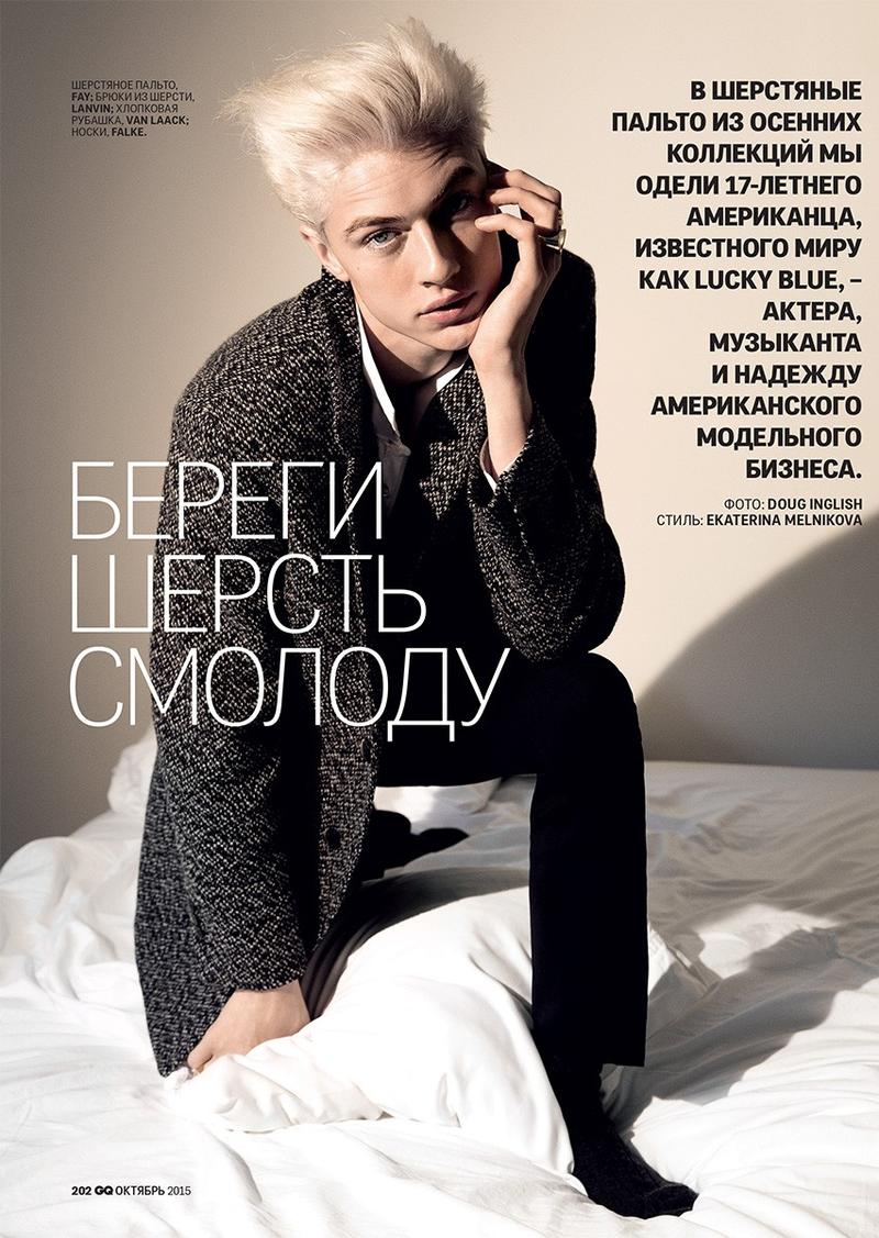 Lucky Blue Smith for GQ Russia's October 2015 issue