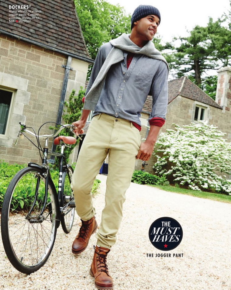 Andre Douglas wears Dockers for Macy's