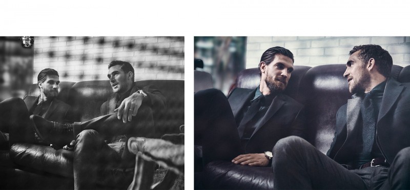 Models Henrik Fallenius and Will Chalker for Massimo Dutti