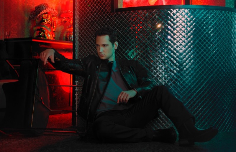 Matt McGorry wears jacket Sandro, shirt Theory, pants Nudie, watch Daniel Wellington and shoes Pskaufman.