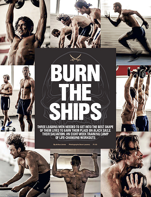 Black Sails' Tom Hopper, Luke Arnold and Toby Stephens for Men's Health South Africa