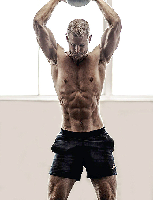 Tom Hopper is photographed shirtless for Men's Health South Africa.