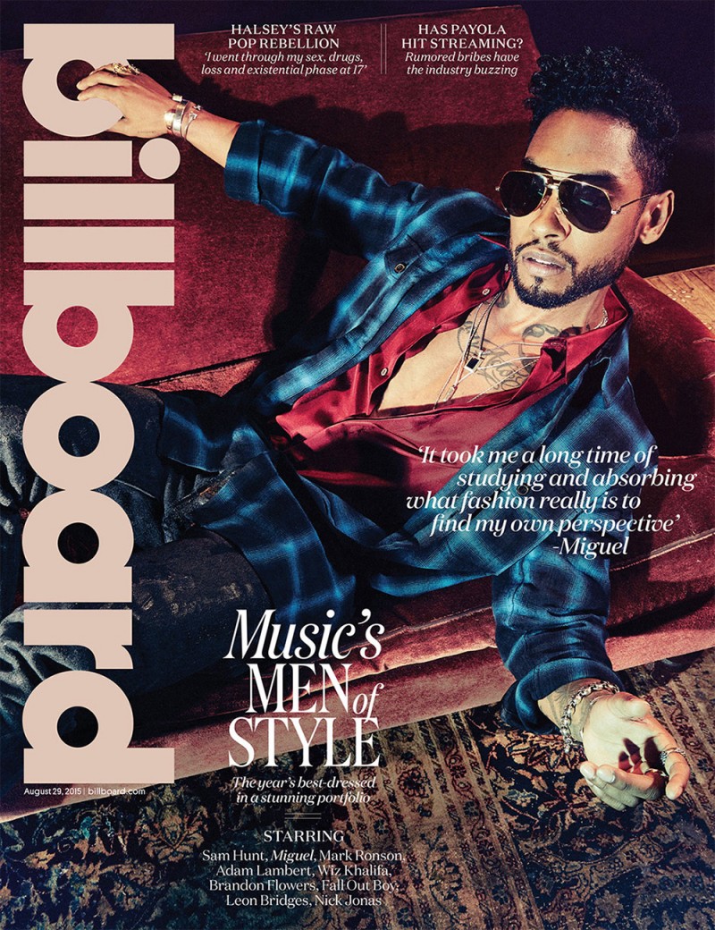 Miguel covers Billboard magazine.
