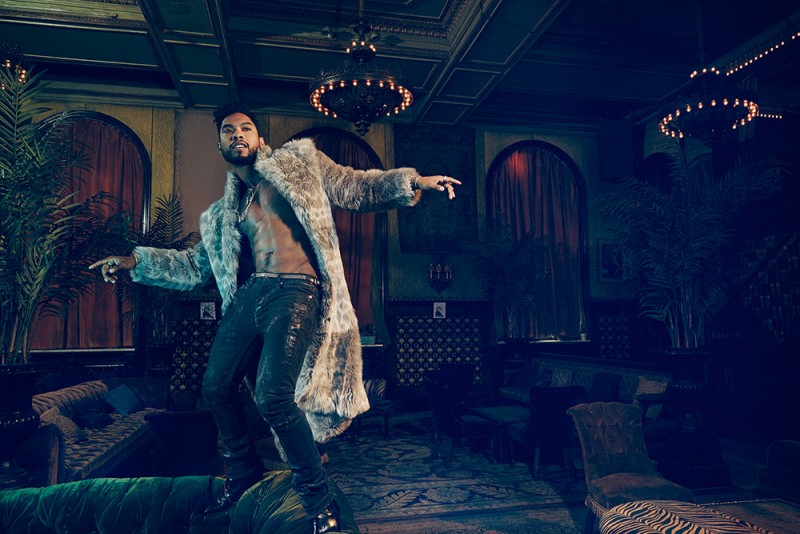 Photographed for Billboard, Miguel rocks a fur coat.