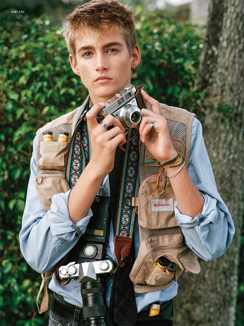 Cindy Crawford's Son Presley Gerber Stars in CR Fashion Book Shoot