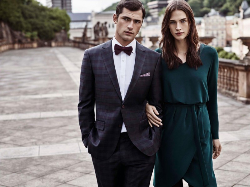 Sean O'Pry joins Crista Cober for Sarar's fall-winter 2015 campaign.