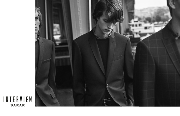 Reuben Ramacher is front and center for Sarar Interview's fall-winter 2015 campaign.