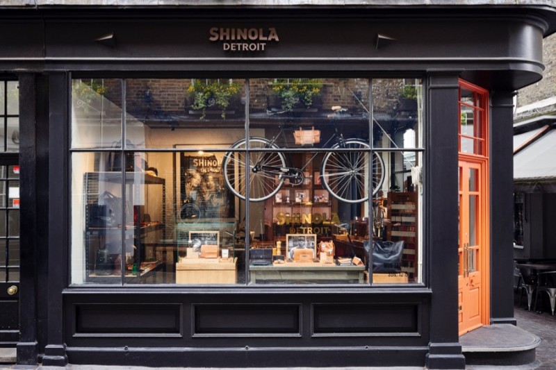 Shinola's London store at 13 Newburgh St.