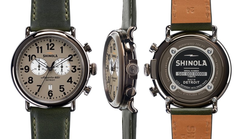Shinola The Runwell Contrast Chrono 77mm Watch