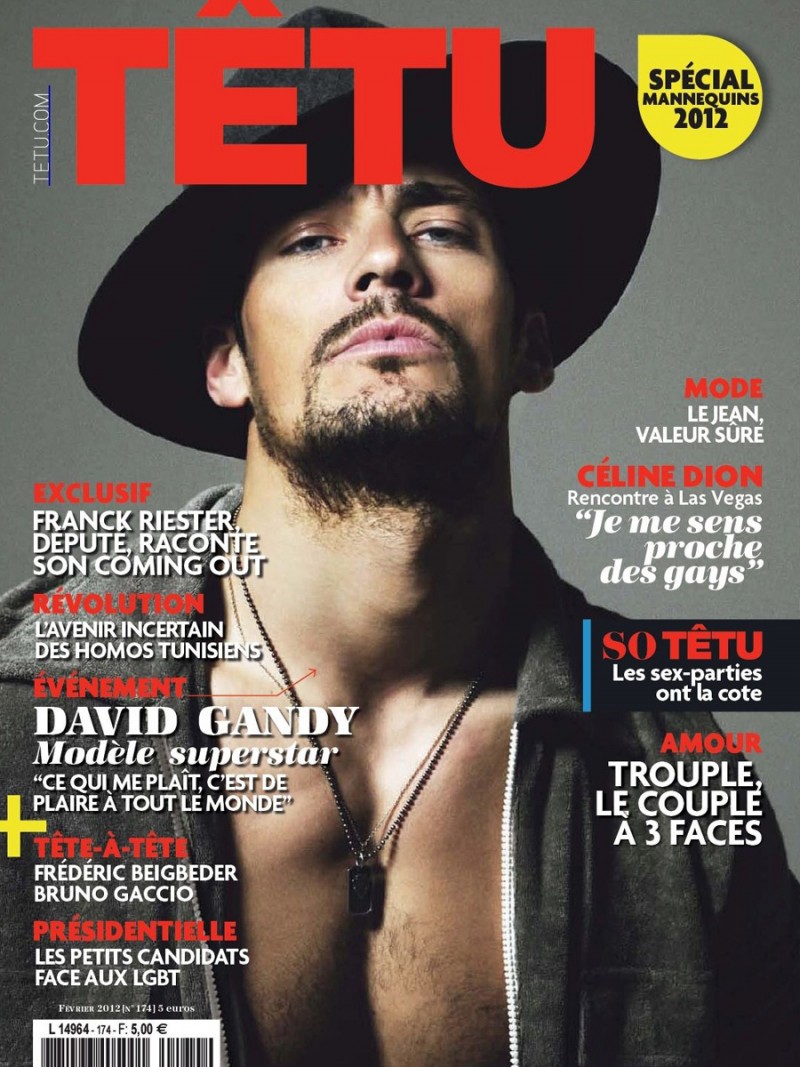 David Gandy covers Têtu February 2012